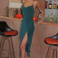 CARTER SLIP DRESS - EMERALD GREEN gh2065