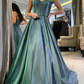 Long Glitter Prom Dresses V Neck Evening Gown Multi Straps  gh1924