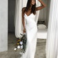 Floor-Length Satin Sleeveless Wedding Dress  gh2173