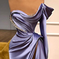 Amazing Long Sleeves Mermaid Slit evening Dress With Beads  gh1983