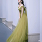 Cute tulle long prom dress A line evening gown gh2230