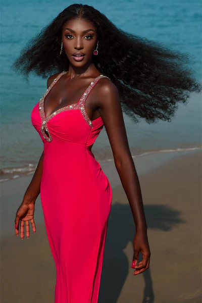 MERMAID STRAP SWEETHEART ANKLE LENGTH SLEEVELESS BACKLESS APPLIQUE PROM DRESS  gh1957