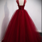 Off-the-Shoulder Sweetheart Lace Tulle Beaded Lace-Up Appliques Floor-Length Prom Dresses gh2421