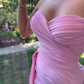 MERMAID SWEETHEART STRAPLESS FLOOR-LENGTH LONG SLEEVE WITH SIDE TRAIN ELEGANT PROM DRESS gh2469