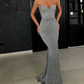 Classy Glitter Silver Long Dress Formal Mermaid Ball Gownsgh2018