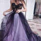 A-Line / Princess Tulle Applique Strapless Sleeveless Court Train gh2622
