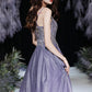 Stylish v neck lace long prom dress evening dress  8567