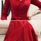 Burgundy v neck long A line prom dress evening dress  8758