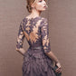 Elegant long sleeve lace prom dress,long evening dresses  7648