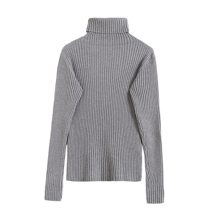 Schlichtes einfarbiges, elastisches, eng anliegendes Pulloverhemd 7718