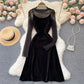 Elehant durchsichtiges zweiteiliges Kleid Modekleid 438