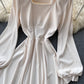 Cute A line long sleeve dress fashion dress  429