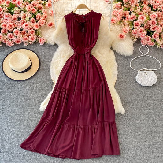 Cute A line dress fashion dress  418