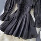 Cute long sleeve short dress fashion dress  648