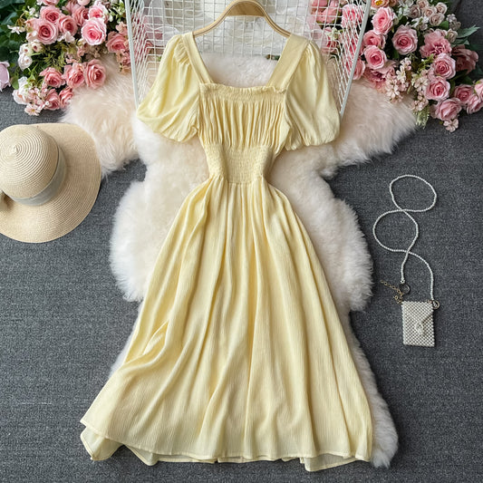 Cute A line short dress fashion dress  624