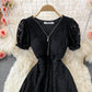 Cute v neck lace dress fashion dress  524