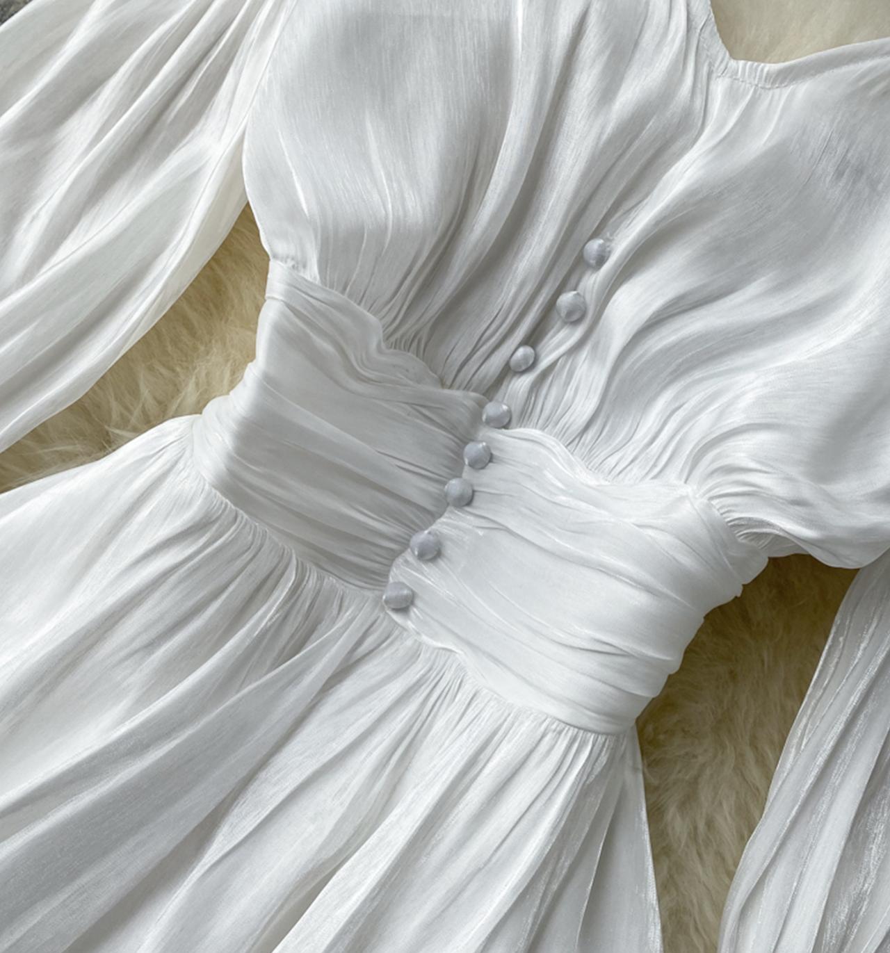 Süßes langärmliges kurzes Kleid Modekleid 648 