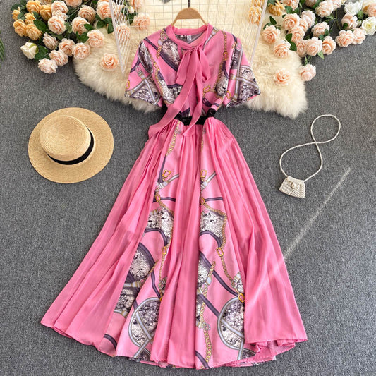 Stylish A line long dress fashion dress  630