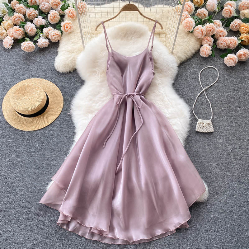 Cute tulle short A line dress fashion dress  462
