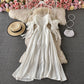 Cute chiffon white dress fashion dress  538