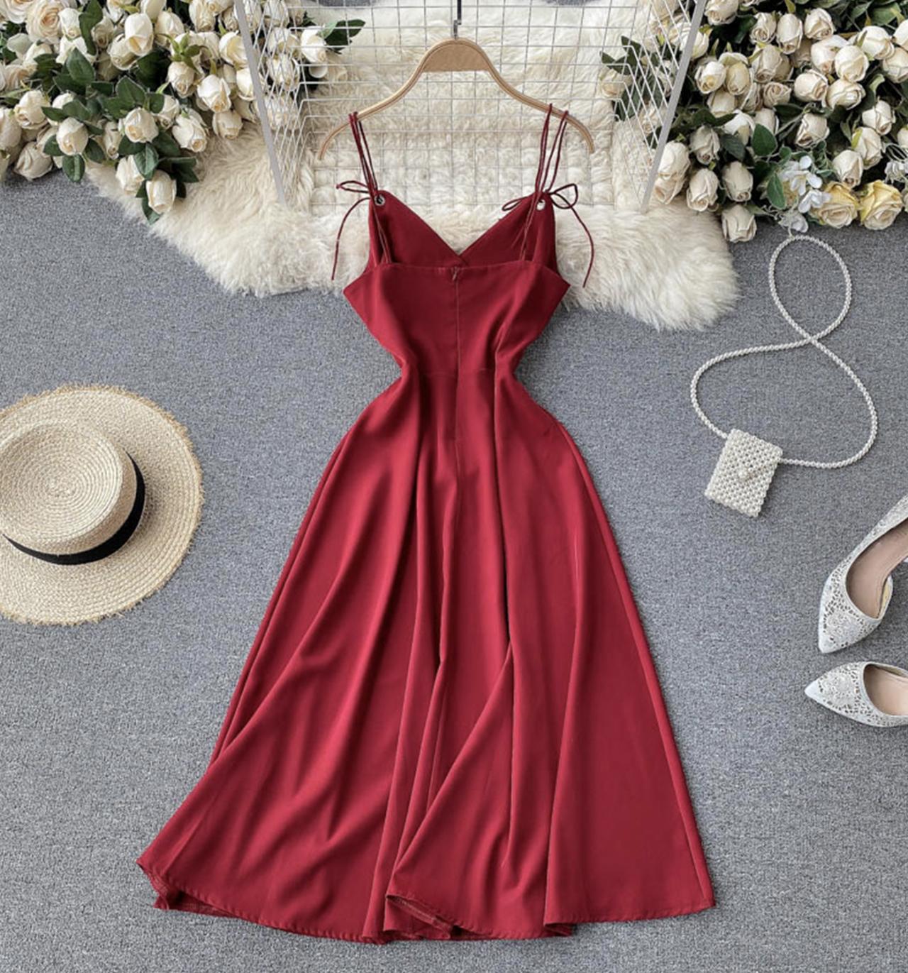 Simple A line short dress fashion dress  678