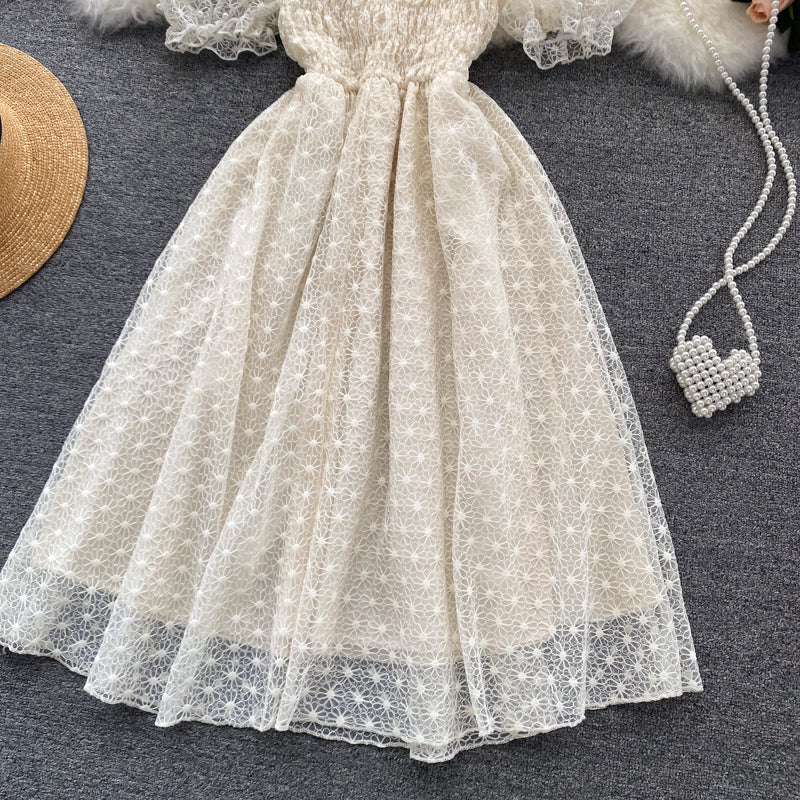 Cute lace short dress fashion dress  611