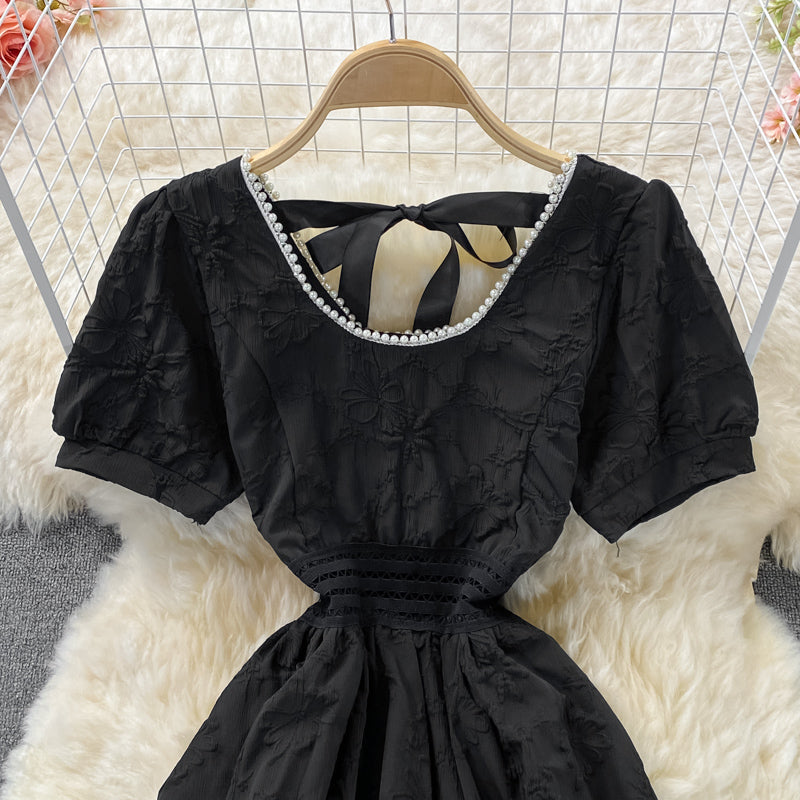 Süßes kurzes Kleid in A-Linie Modekleid 545