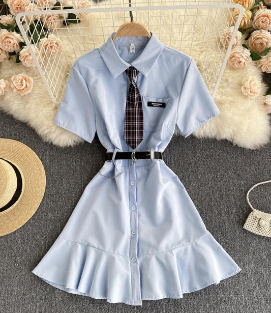 Cute A line short dress fashion dress  668