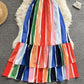 Cute A line v eck short dress fashion dress  692