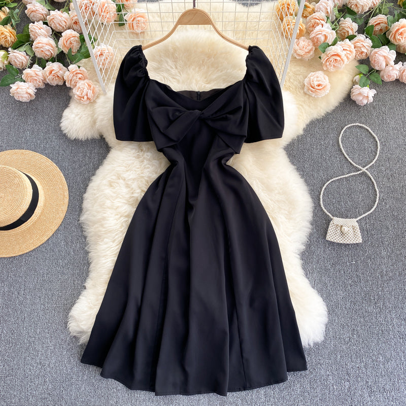 Süßes kurzes Kleid in A-Linie Modekleid 613