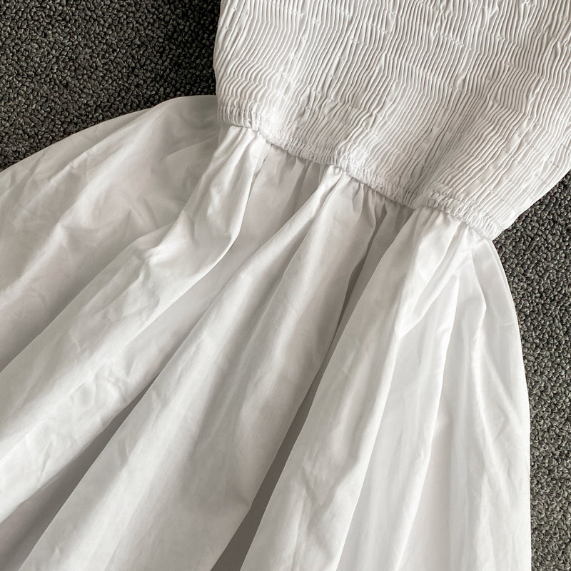 Cute A line off shoulder short dress fashion dress  594