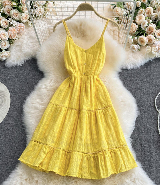 Cute v neck short dress fashion dress  654