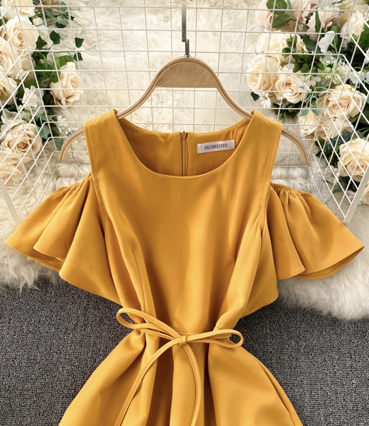 Süßes kurzes Kleid in A-Linie Modekleid 651
