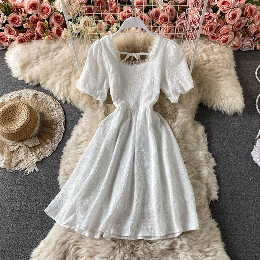 Cute A line short dress fashion dress  641