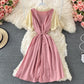 Süßes kurzes Kleid in A-Linie Modekleid 635