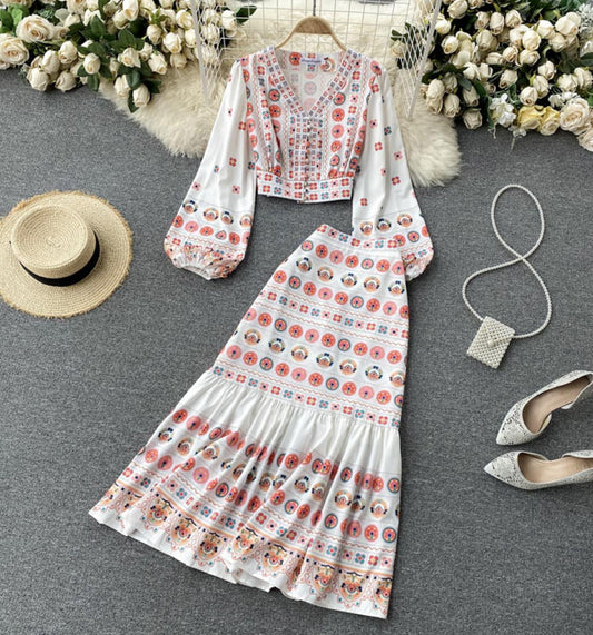 Cute two pieces dress A line fashion dress  686