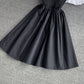 Nettes A-Linie schulterfreies kurzes Kleid Modekleid 594