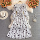 Süßes Langarmkleid mit V-Ausschnitt, modisches Kleid 463