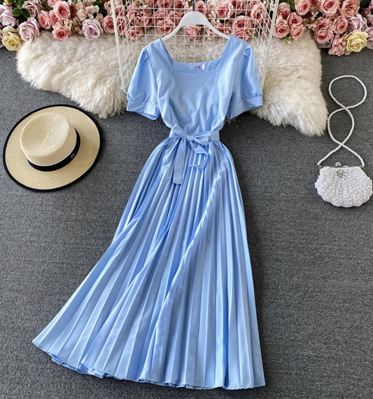 Cute A line short dress simple dress  674