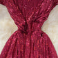 Cute sequins short A line dress fashion dress  467