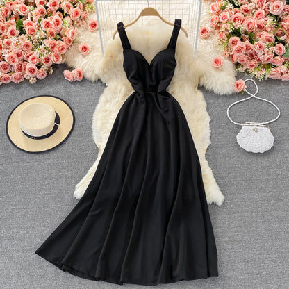 Süßes Kleid mit A-Linie und süßem Halsausschnitt, Modekleid 468