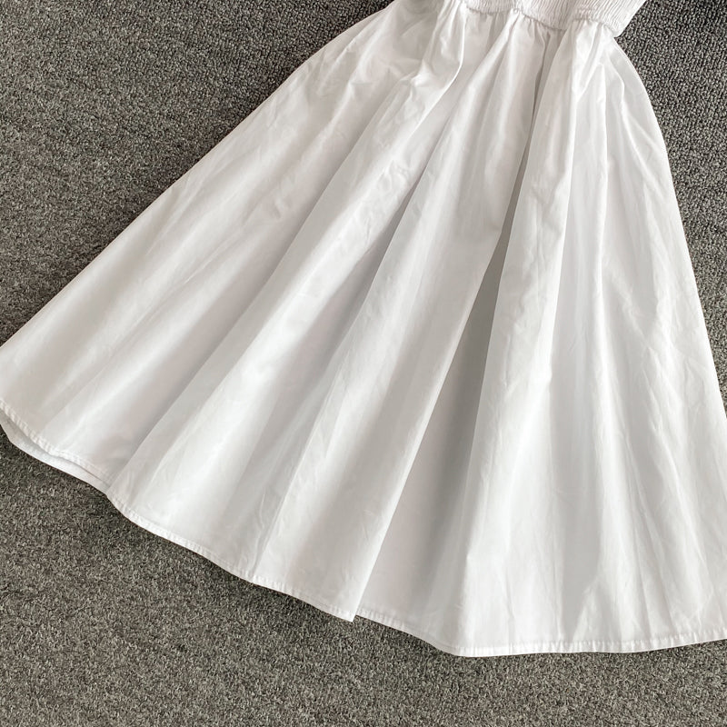 Cute A line off shoulder short dress fashion dress  594