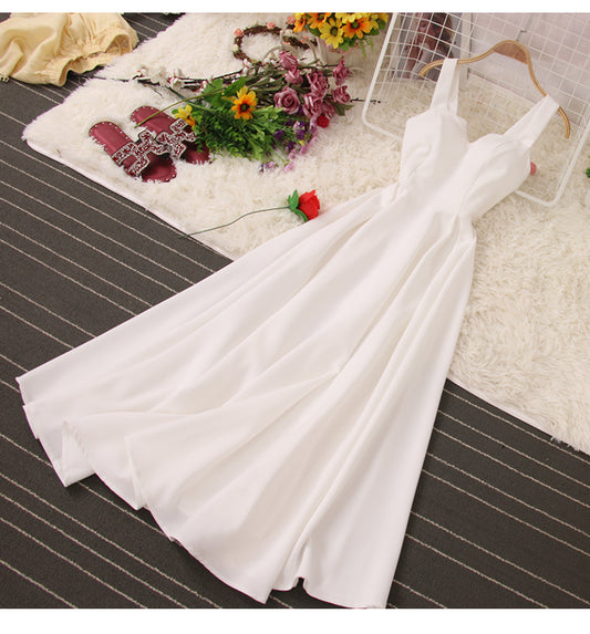 Süßes kurzes Kleid in A-Linie Modekleid 480