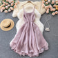 Cute tulle short A line dress fashion dress  462