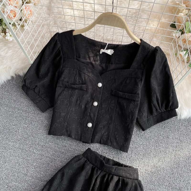 Cute two pieces dress white dress  582