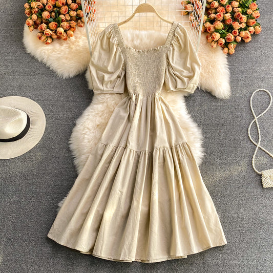 Cute A line short dress fashion dress  586