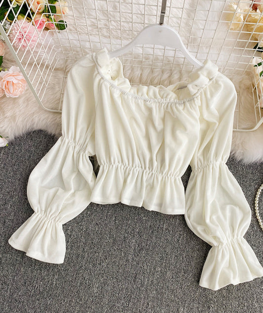 Oberteile langärmlige Samtoberteile 379