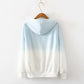 Cute gradient long-sleeved hoodie  291