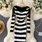 Sexy long sleeve knitted sweater lace panel sweater  191
