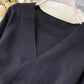 Elegant black long-sleeved sweater + lace skirt  205